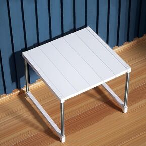 Folding Lap Desk Bed Desk, Foldable Laptop Table for Bed, Breakfast Serving Tray, Portable Mini Picnic Table, White Laptop Desk Lap Tablet Desk for Sofa Couch Floor(17.32"x10.24"x12.99")