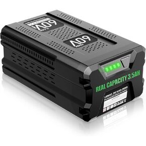 CaliHutt 【Real 3.5Ah】 60V Replace Battery for Greenworks 60V Battery Cordless Power Tools Max Lithium-ion Battery LB60A00 LB60A02 LB60A03 for Greenworks Pro 60V Battery Repalcement