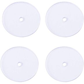 EXCEART 80pcs Plastic Discs for Earring Backs Clear Disc Pads to Stabilize Earrings