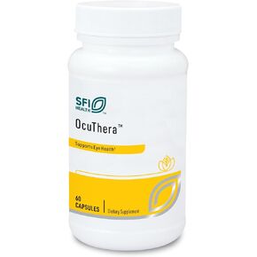 Klaire Labs Ocuthera - Hypoallergenic Lutein, Zeaxanthin & Bilberry Extract Formula for Antioxidant Eye Support (60 Capsules)