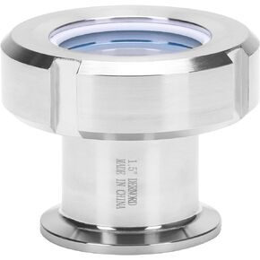 DERNORD Tri Clamp Sight Glass 1.5" Union Type Stainless Steel 304 Tank View Glass