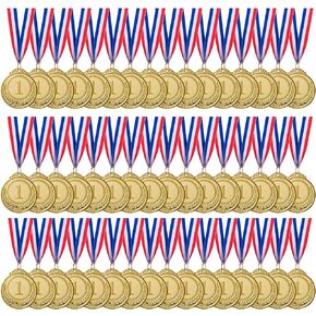 48 Pieces Gold Award Medals - Winner Medals Gold Prizes for Sports, Competitions, Party, Spelling Bees, Olympic Style, 2 Inches