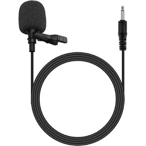 ZOWEETEK Voice Amplifier Microphone, Lavalier Microphone Wired,Portable Clip Microphone with 3.5mm Audio for Voice Amplifier and AUX Audio Device