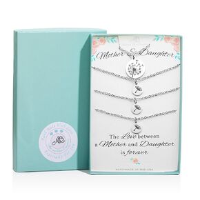 Mother and Three Daughters Necklace Set in Stainless Steel. Mothers Day Gift. Mothers Day. Three Daughters. Mother Daughter Necklace. Mother daughter necklaces for 3