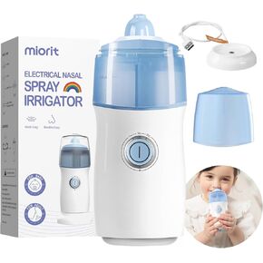 MIORIT Electric Nasal Spray Irrigator for Kid,Nasal Irrigation System with Automatic Waste Collection Function,to Relieve Runny Nosestuffiness,and Itching in The Nasal Sinuses