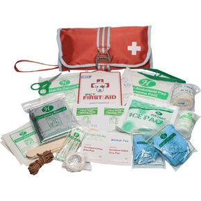 Kurgo Portable Dog First Aid Kit, Pet Medical Kit (50Piece), One Size, Paprika (K01263)