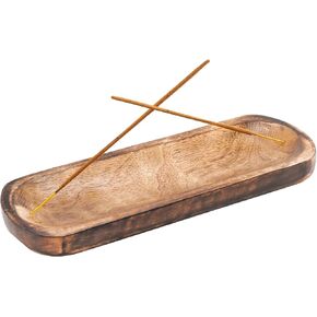 YATSKIA Elegant Handcrafted Wooden Incense Stick Holder - Durable, Ash Catcher Design for Home & Office, Relaxing Aromatherapy Experience. in Kuwait