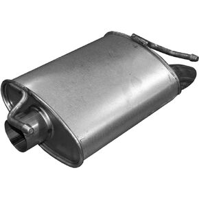 Walker Quiet-Flow SS 52381 Direct Fit Exhaust Muffler Assembly 2.5" Inlet (ID) 2.5" Inlet (OD) 2.5" Outlet (OD) for Chrysler 300
