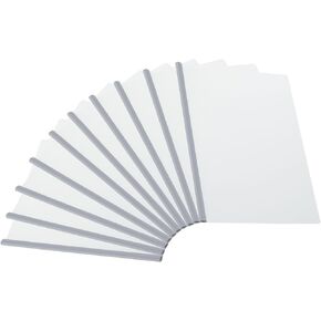 PATIKIL Clear Report Covers with Sliding Bar, 10 Pcs 8 mm Slide-Grip Resume Cover 50 Sheets Capacity, A4 Presentation Folders for File, Resume, Blue