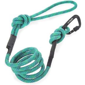 Embark Pets Sierra Leash/Mountain Climbing Thick Rope Dog Leash Large Dogs Leash 6 ft with Carabiner Soft Padded Handle Mountain Dog Leash for Large Dogs Medium Dogs Small Dogs (Black)