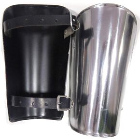 NauticalMart Arm Armor Knight Battle Ready Steel Arm Bracers One Size Fit All - Silver Armour