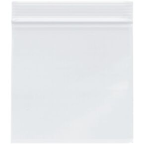 Plymor 5" x 5" (Pack of 100), 2 Mil Zipper Reclosable Plastic Bags