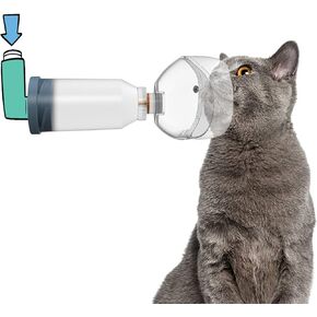 فاصل استنشاق غرفة الهباء الجوي القطط من نوميوب للقطط والقطط مع قناع حصري للحيوانات الأليفة للكلاب الصغيرة وجميع القطط in Kuwait