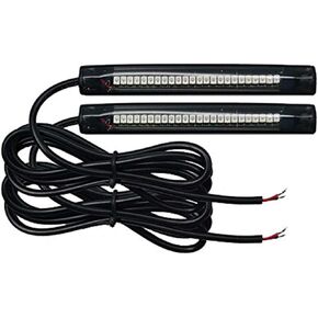 2x 10cm 24led pvc strip Universal Motorcycle Bike Amber LED Turn Signal Indicator Blinker Light 12v