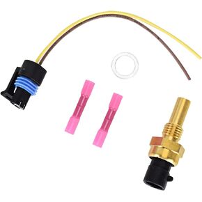 JSNOOKN Engine Coolant Temperature Sensor Temp with Pigtail Connector Kit for Chevrolet Impala Express Silverado Suburban 1500 2500 Buick Lucerne Rainier Terraza