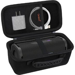 Canboc Hard Carrying Case Compatible with Sony ULT Field 1 Wireless Ultra Portable Bluetooth Compact Speaker, Mesh Pocket fits Charging Cable, Black (Case only)