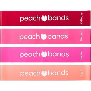 Peach Bands Resistance Bands Set - Exercise Workout Bands for Legs and Butt