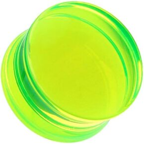 Covet Jewelry Basic Acrylic Double Flared Ear Gauge Plug