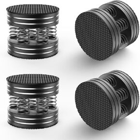 Tertullus Speaker Spikes 4PCS Hifi Spring Speaker Isolation Feet, Aluminum Non-Slip Shockproof Turntable Stand Feet for Audio,Speakers, Subwoofers, Home Theater, Turntable DAC Feet Pad (Black)