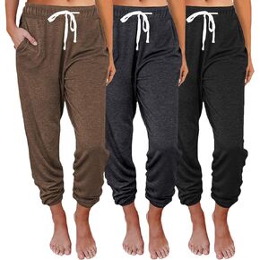 3 Packs Womens Sweatpants Baggy Comfy Lounge Pants Yoga Joggers Workout Pajamas Clothes Casual Fall Fashion 2024