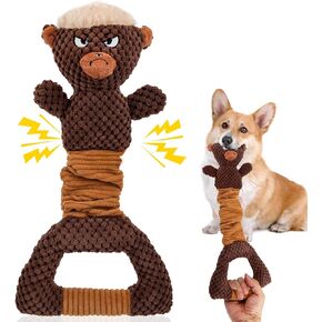 Squeak Dog Toys for Large Dogs, Indestructible Dog Squeak Toys with Crinkle Paper for Small, Medium, and Large Pets