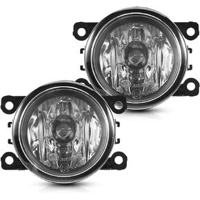 Torchbeam Fog Light Assembly for 33900STKA11 4F9Z15200AA with H11 12V 55W Halogen Bulbs for Accord, Xterra, Clear Lens