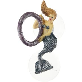 Zoo Med Betta Bling Mermaid with Hoop Black 2 x 1 x 1 inches