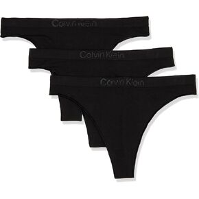 Calvin Klein Women's Bonded Flex Seamless 3-Pack Mid Rise Thong