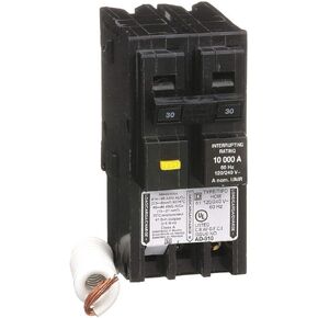 Square D HOM230GFI Plug In Circuit Breaker 2P 30 Amp 120/240Vac/48Vdc