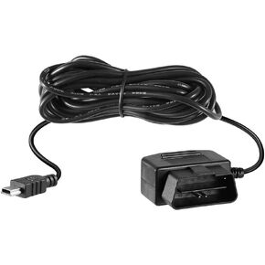 MarsPro OBD2 OBD Power Cable, 24H Surveillance and Acc Two Mode, 3.5m Extension, Mini USB, for Dash Cameras, GPS Navigators, DVRs, Radar Detectors etc.