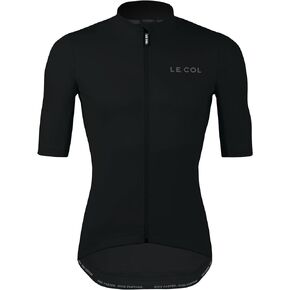 LE COL Pro Rain Jersey | Short Sleeve Cycling Shirt | Waterproof, Aerodynamic, Lightweight | Black | Sizes S - XL