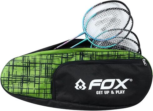 حقيبة أدوات مضارب تنس الريشة/التنس من سبورتاكسيس - ما يصل إلى 6 مضارب، حجرة للأحذية والهاتف، أشرطة كتف مزدوجة مبطنة - حقيبة حمل ممتازة لرياضات المضرب in Kuwait