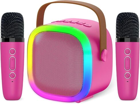 Karaoke Microphone Machine for Kids Adults, 4-12 Years Old Girls Christmas Birthday Gift for Girls and Boys, Karaoke Toys for Ages 4, 5, 6, 7, 8, 9, 10, 12 +Year Old Family Home Party (Blue) in Saudi Arabia