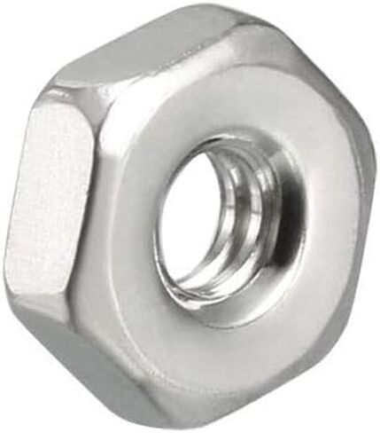 uxcell Hex Nuts, 6#-32 Fine Thread Hexagon Nut, Stainless Steel 304, Pack of 50 in Saudi Arabia