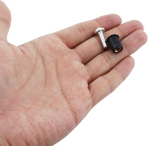 RLECS 6PCS Metric M5 Neoprene Well Nut with Rubber Washer and 18MM Stainless Steel Screw Nut Length 13MM/0.5Inch Suitable for Motorbike Kayak Boat and Mechanical Equipment in Saudi Arabia