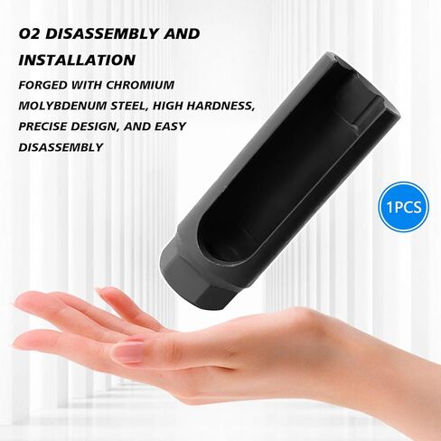 Oxygen Sensor Socket with Side Wire Cutout, 3/8 Inch Drive x 7/8in (22mm) 6-Point, O2 Sensor Removal and Installation Tool fits All Vehicle (Small) in Kuwait