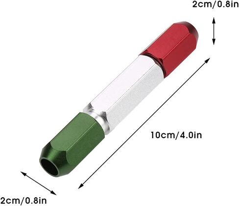 Kadimendium دبوس غيج مقبض لا يوجد مقياس مقبض مزدوج نهاية سبائك الألومنيوم مقبض الأدوات الصناعية الملحقات لمقياس التوصيل (6-7 مم) in Kuwait