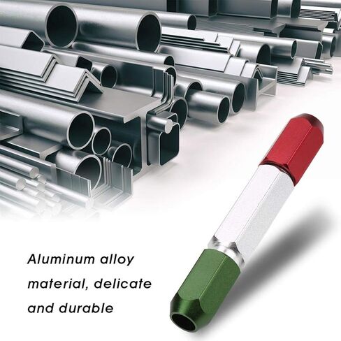 Kadimendium دبوس غيج مقبض لا يوجد مقياس مقبض مزدوج نهاية سبائك الألومنيوم مقبض الأدوات الصناعية الملحقات لمقياس التوصيل (6-7 مم) in Kuwait