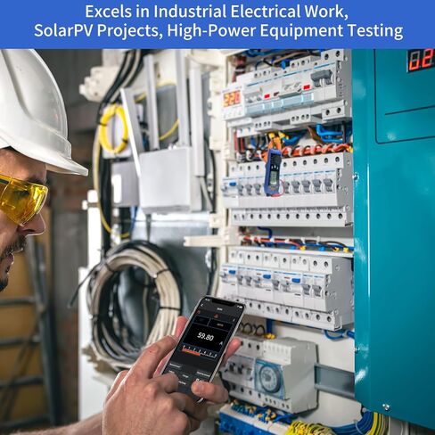 OWON CM2100B Bluetooth Digital Clamp Meter Auto Range 20000 Counts AC/DC Resistance Capacitance Tester Multiple Measurement Functions NCV VFC Diode Overload Protection True RMS Multimeter in Saudi Arabia