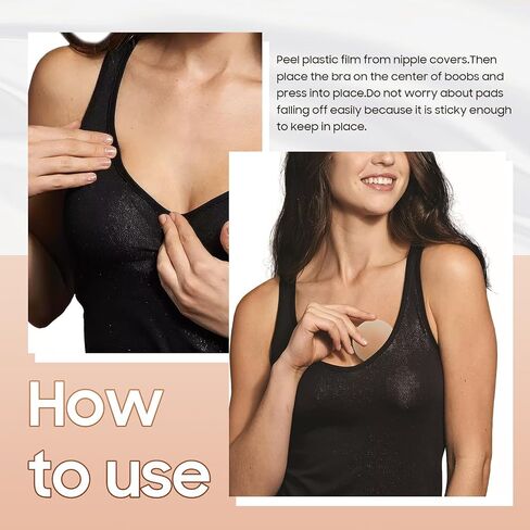 WOTAXUMM Pasties Nipple Covers - Reusable Adhesive Silicone Pasties for Women, Waterproof & Washable Nude Breast Petals, Ultra Thin, Gentle on Skin, 5 Pairs Covers Bra for Bride in Dress in Saudi Arabia