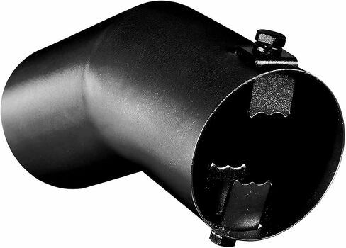 Black Exhaust tip - Fit 1.5 to 2 Inch Exhaust Tail Pipe Diameter- Black Coated Stainless Steel - Car Muffler Tips in Saudi Arabia