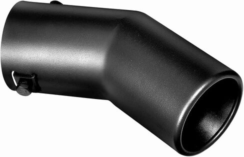 Black Exhaust tip - Fit 1.5 to 2 Inch Exhaust Tail Pipe Diameter- Black Coated Stainless Steel - Car Muffler Tips in Saudi Arabia