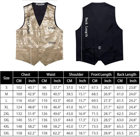 Mens Shiny Paisley Printed Vest Tie Set Business Suit Waistcoat Formal Flower Silk V-Neck 5PCS for Tuxedo or Wedding in Saudi Arabia