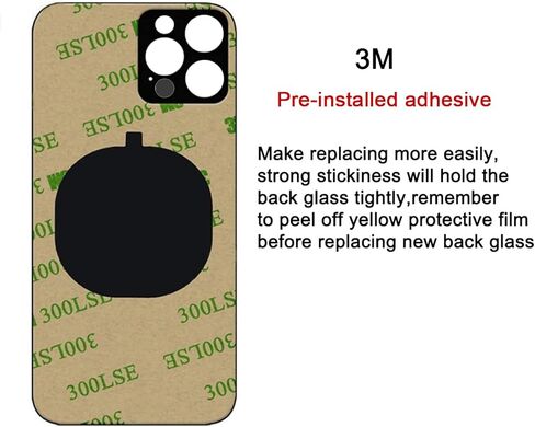 استبدال الزجاج الخلفي الخلفي من شركة Perzework OEM متوافق مع iPhone 13 pro max 6.7 بوصة جميع الحاملات مع أدوات لاصقة مثبتة مسبقًا وأدوات إصلاح احترافية (أزرق) in Kuwait