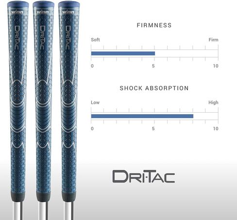 Winn Dri-Tac Midsize (+1/16 Inch) Navy Blue 13 Piece Golf Grip Bundle ( in Saudi Arabia