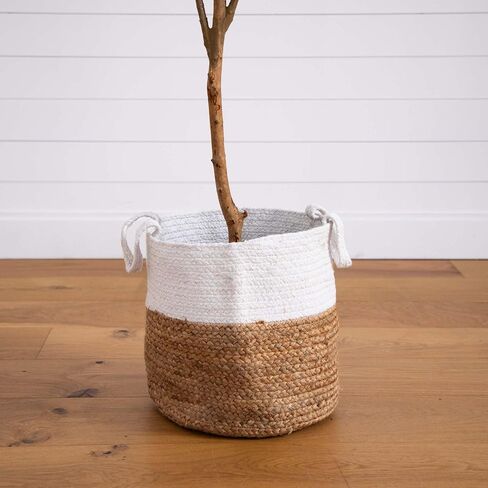Nearly Natural Olive Tree Artificial Indoor 7FT Tall with Jute Basket Planter Fake Olive Tree for Home & Office Decor, Faux Olive Tree with Natural Wood Trunk, Realistic Olive Tree Branches and Fruit in Saudi Arabia