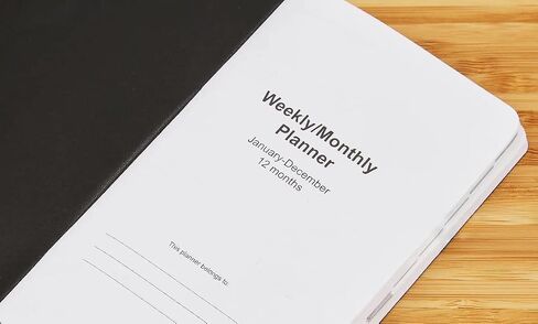 1InTheOffice Monthly Planner 2023 3x6, Weekly & Monthly Planner, January 2023 - December 2023 (Black) in Saudi Arabia