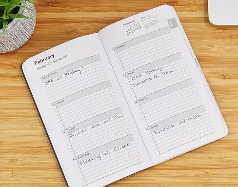 1InTheOffice Monthly Planner 2023 3x6, Weekly & Monthly Planner, January 2023 - December 2023 (Black) in Saudi Arabia
