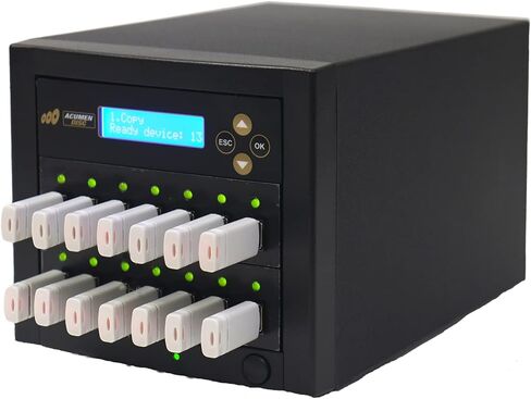 قرص Acumen من 1 إلى 13 ناسخ USB - نظام ناسخ ومعقم بطاقات ذاكرة فلاش قياسي متعدد (متوافق مع وزارة الدفاع) - 2.0/3.0 مفتاح رقمي دونجل/SSD/وحدة تخزين كبيرة لمحرك الأقراص الصلبة الخارجي in Kuwait