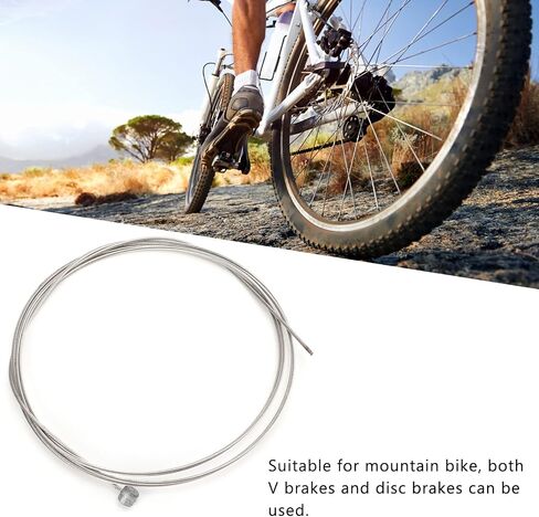 Bike Brake Cable, 1.7m Mountain Bike Brake Cable Stainless Steel Rear Brake Inner Wire Cable Accessories in Saudi Arabia